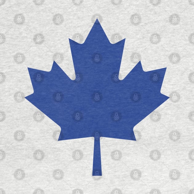 Maple Leaf - Toronto Flag Blue by WiccanNerd